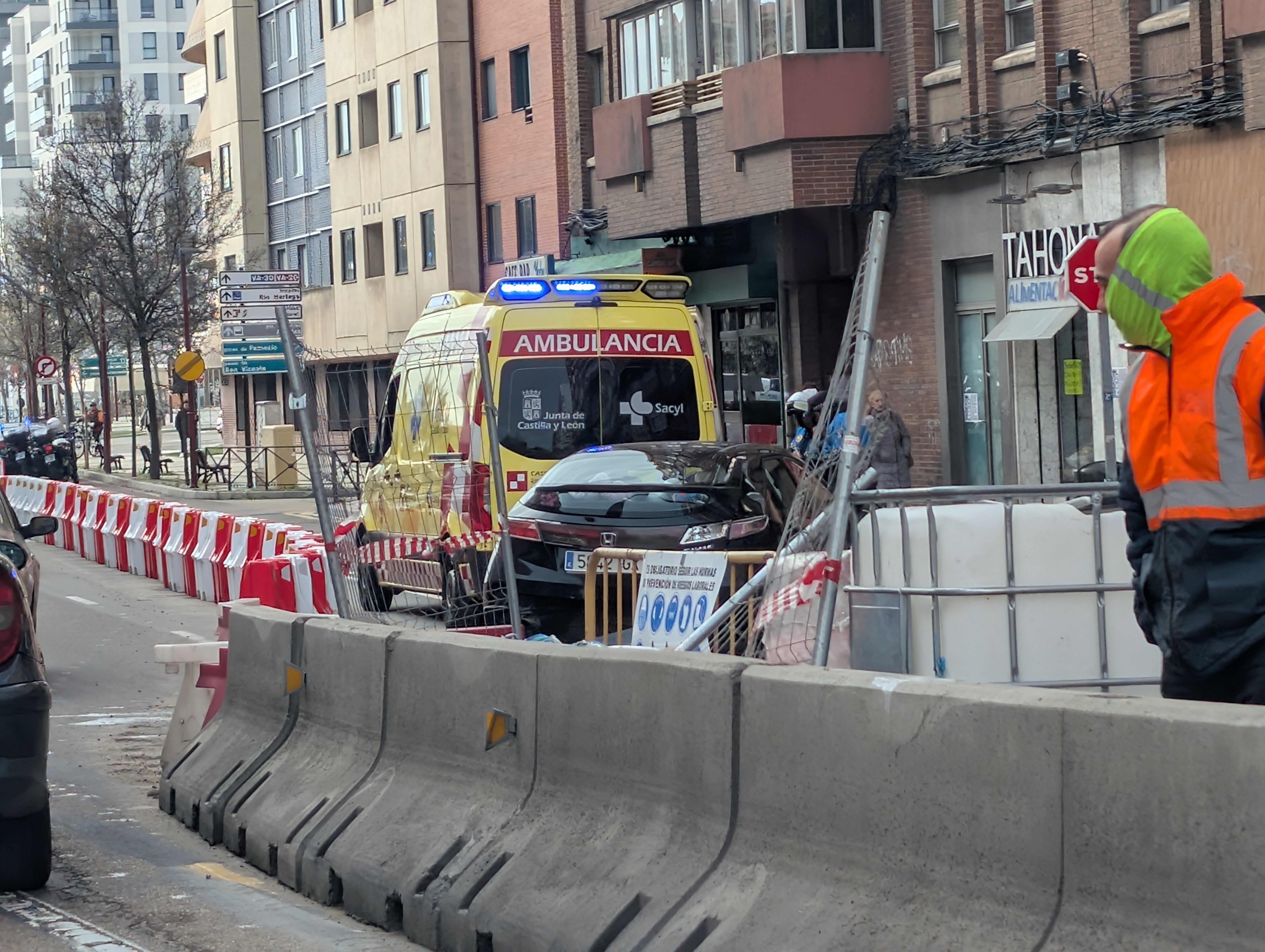 Un herido en una colisión múltiple en el viaducto de Arco de Ladrillo