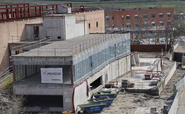 Edificio auxiliar que se completará en la segunda fase del proyecto.