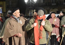 'Peridis' como marcero mayor, este viernes en Aguilar.