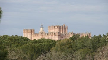 Vista general del castillo de Coca.