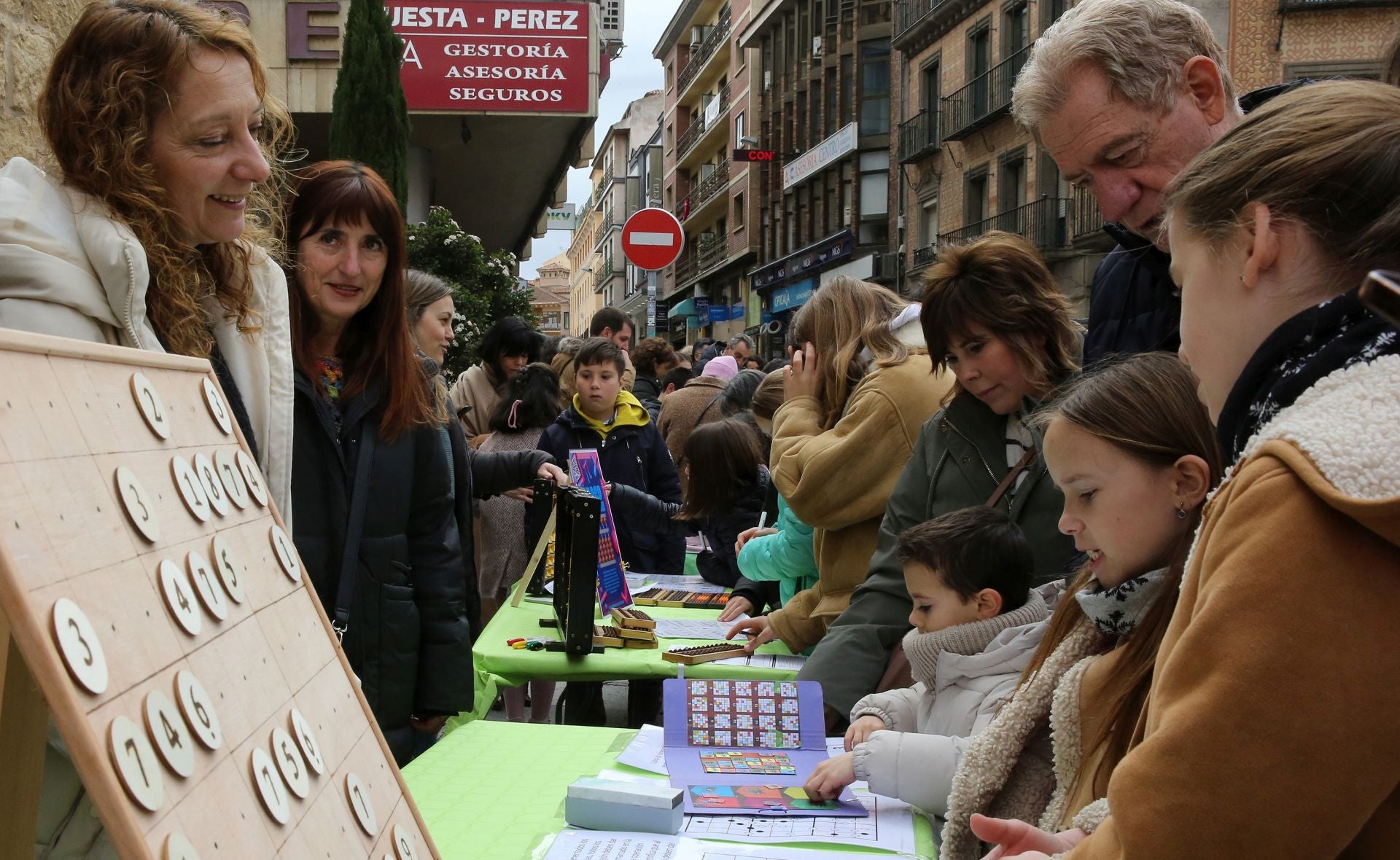 Fotografías de los juegos matemáticos en Segovia