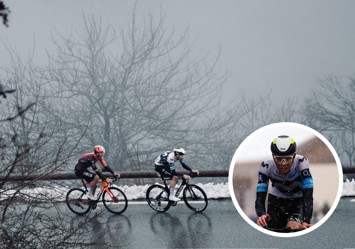 Iván Romeo lo intenta de nuevo entre la nieve en la París-Niza