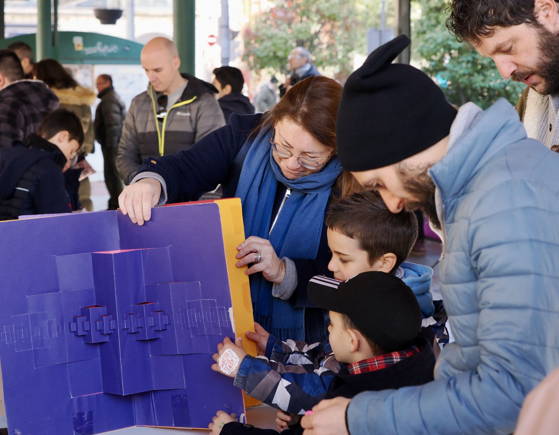 Las imágenes de los participantes de la iniciativa &#039;Matemáticas en la calle&#039;