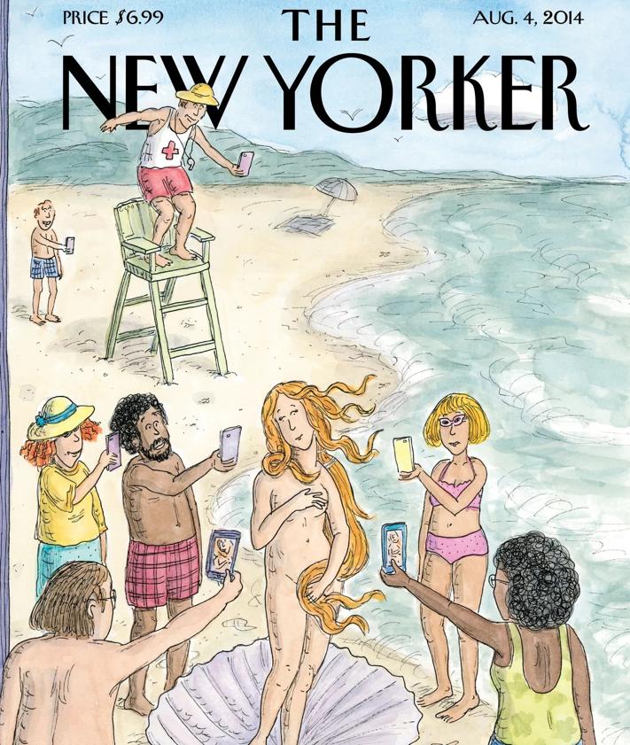 Imagen secundaria 2 - Portadas de The New Yorker sobre nuestra relación con las pantallas, de Ros Chast y Chris Ware.