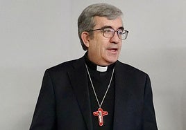 El arzobispo de Valladolid, Luis Argüello, este miércoles.