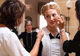 La vallisoletana Ana Garcés caracterizada como Jana Expósito en 'La Promesa'.