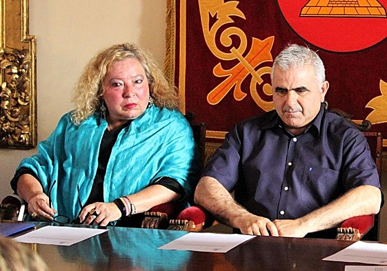 María Irene Michelena durante un pleno del Ayuntamiento de Sepúlveda.