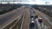 Retenciones en la VA-30 captadas por las cámaras de tráfico este martes por la mañana.
