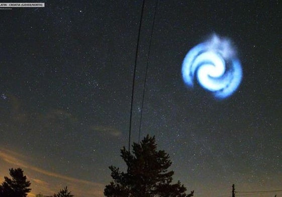 La espiral azul grabada desde Croacia en 4K