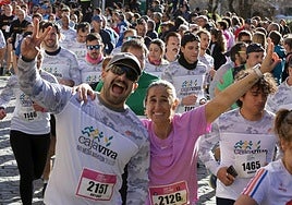 Salida de la Cajaviva Media Maratón de Segovia.