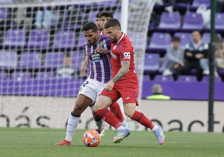 Las imágenes del partido entre el Real Valladolid y el Getafe