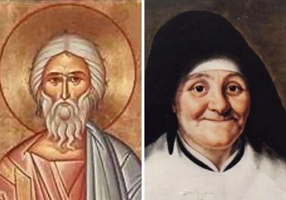San Dionisio de Corinto y Santa Julia Billiart.