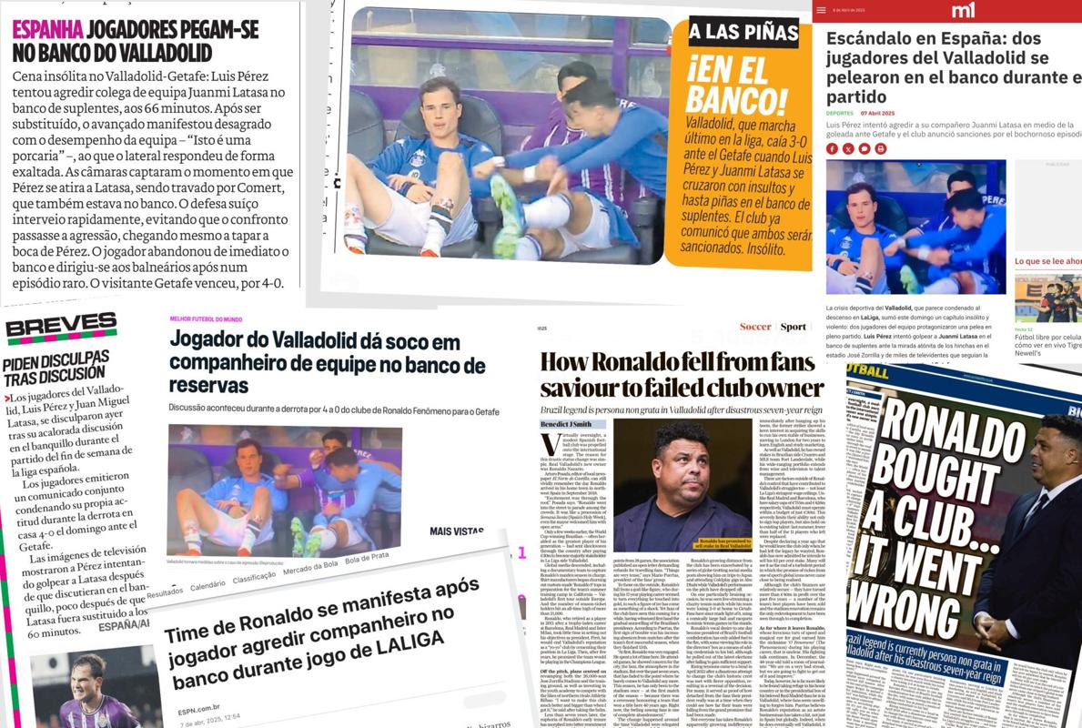 El descrédito internacional del Real Valladolid y de Ronaldo Nazário
