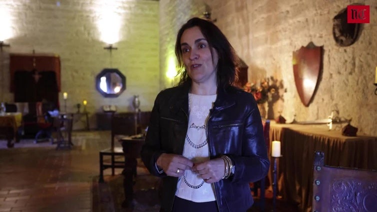 Las vigas más modernas del castillo de Fuensaldaña
