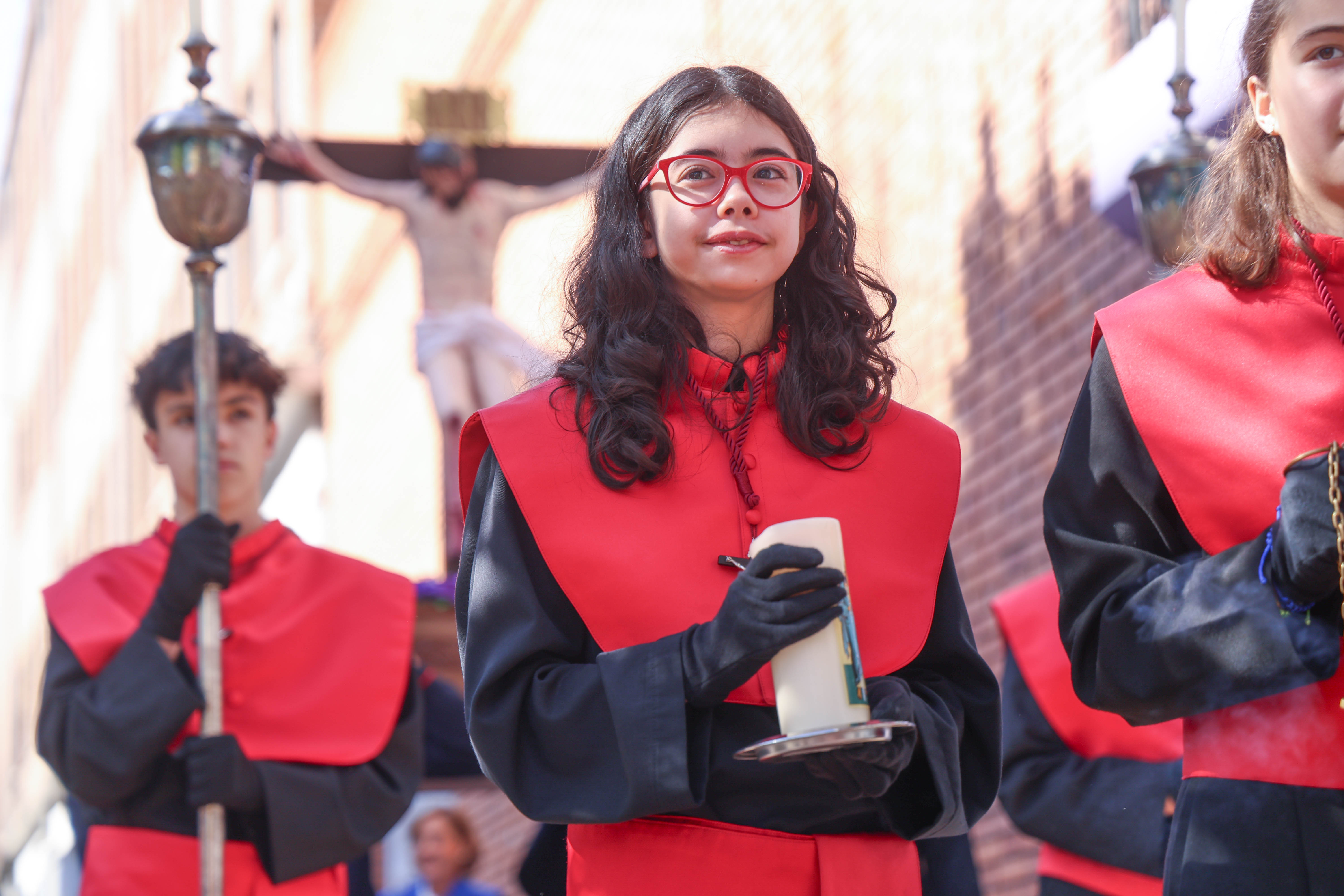 La procesión de los alumnos del colegio de las Huelgas, en imágenes