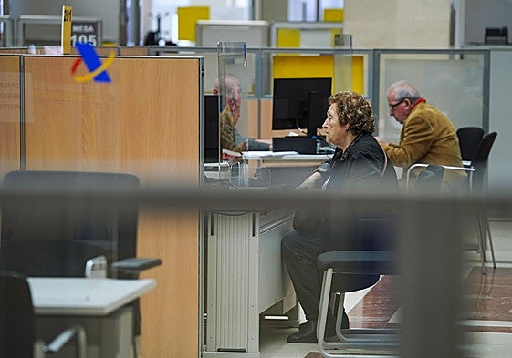 Una oficina de la Agencia Tributaria.