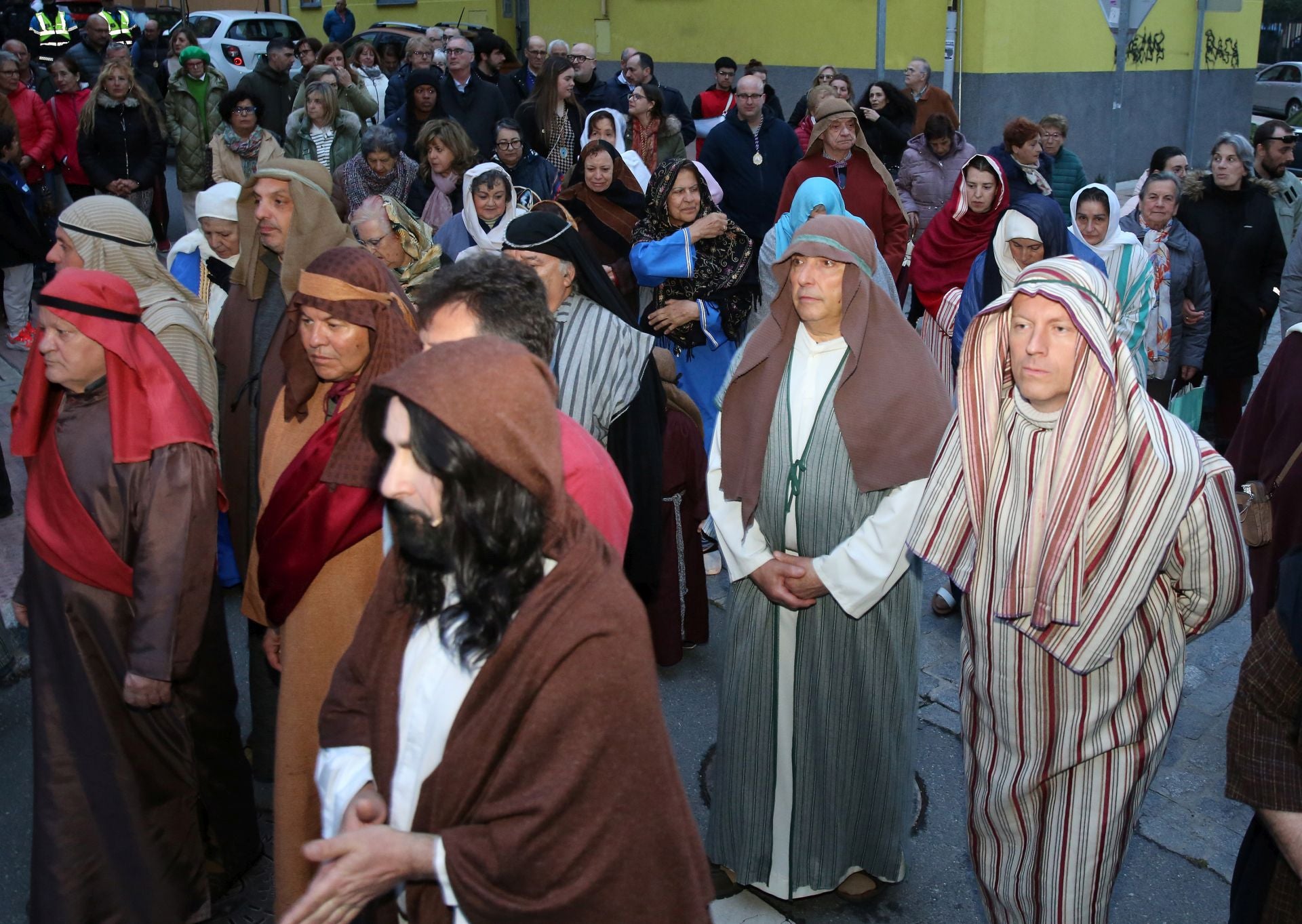 Fotografías del Vía Crucis escenificado de la Pasión
