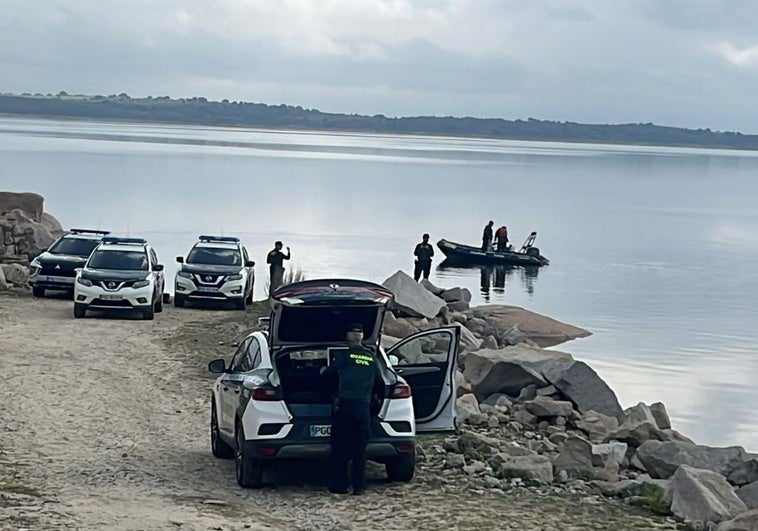 Operativo de búsqueda en el embalse de Almendra.