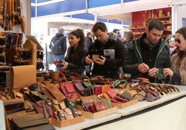 Puesto de la Feria de Artesanía de Segovia, en una de sus últimas ediciones.