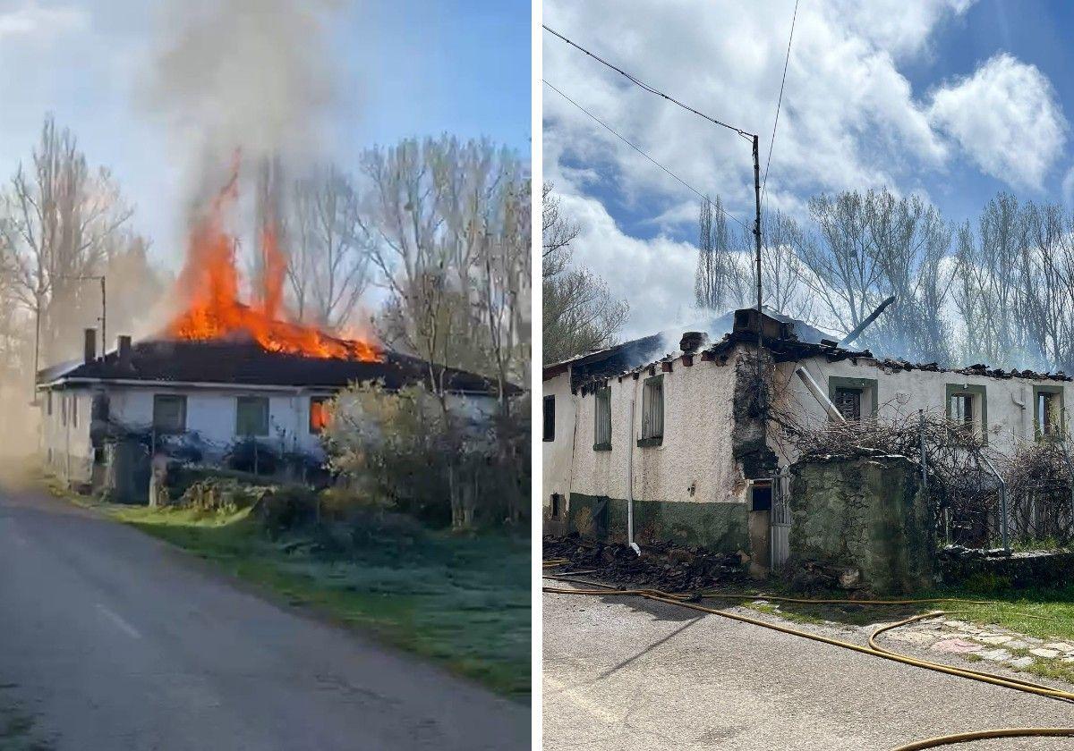 Sofocan un incendio en una vivienda de San Martín de los Herreros