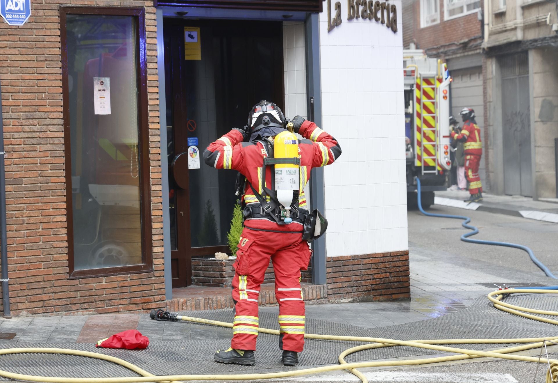 Incendio en el restaurante La Brasería