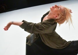 Lola Eiffel, durante un ensayo de otro espectáculo.