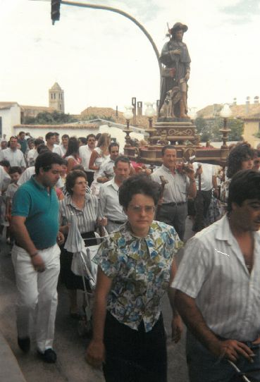 Procesión de San Roque. Agosto de 1993.
