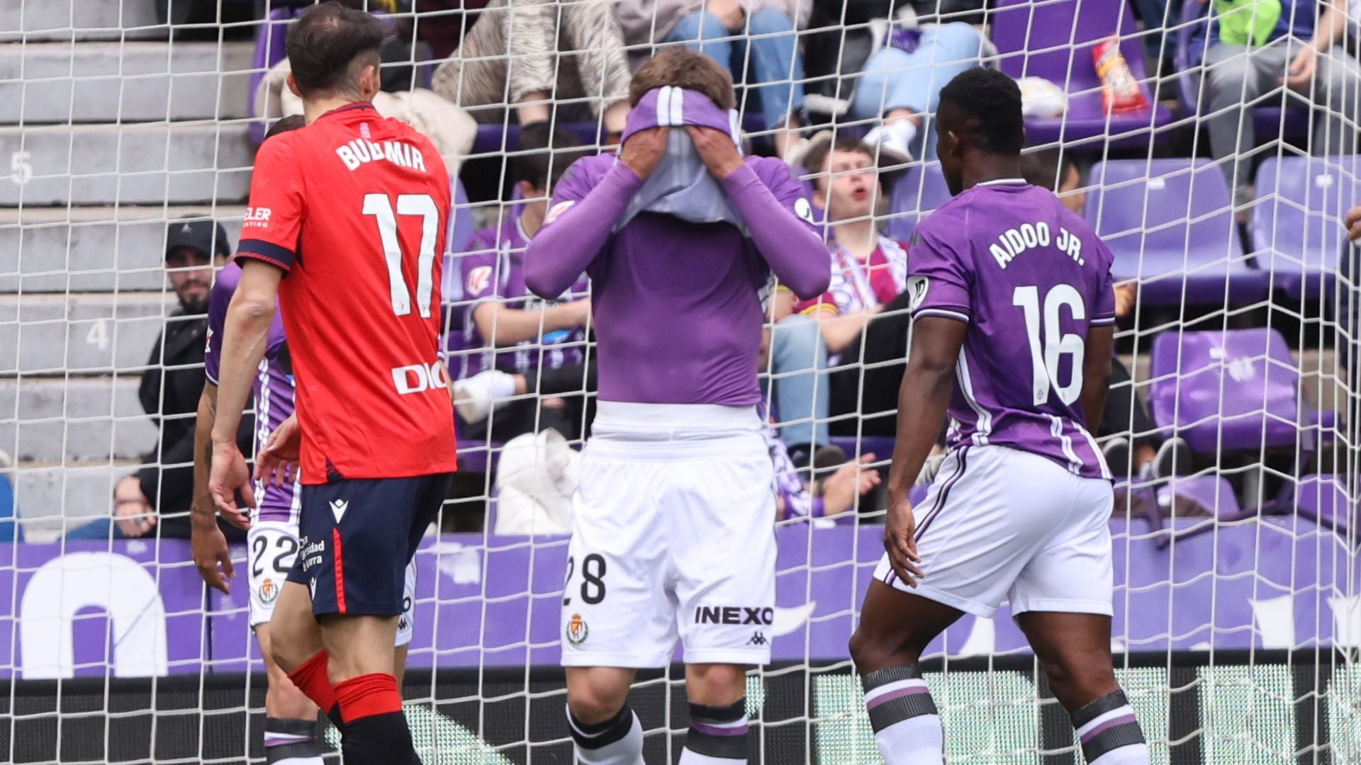Las imágenes de la derrota del Real Valladolid ante el Osasuna