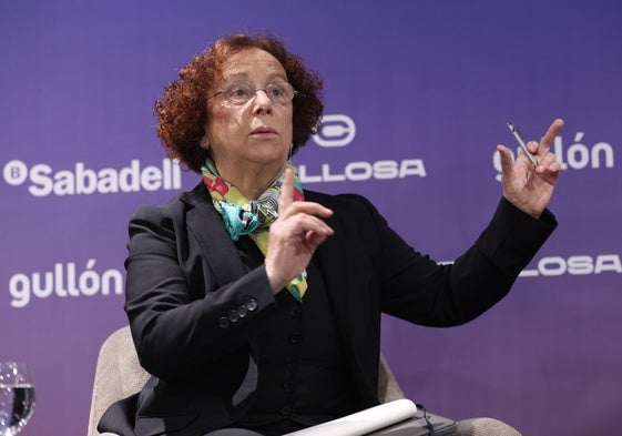 Ana Palacio durante su intervención en el Foro Económico de El Norte de Castilla