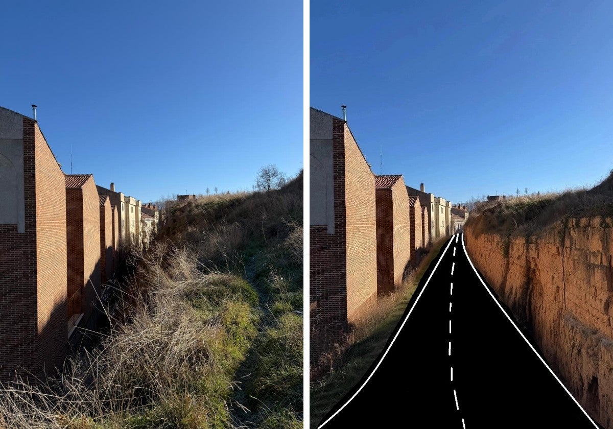Vecinos de Las Lastras alertan del efecto túnel del futuro vial junto a las casas