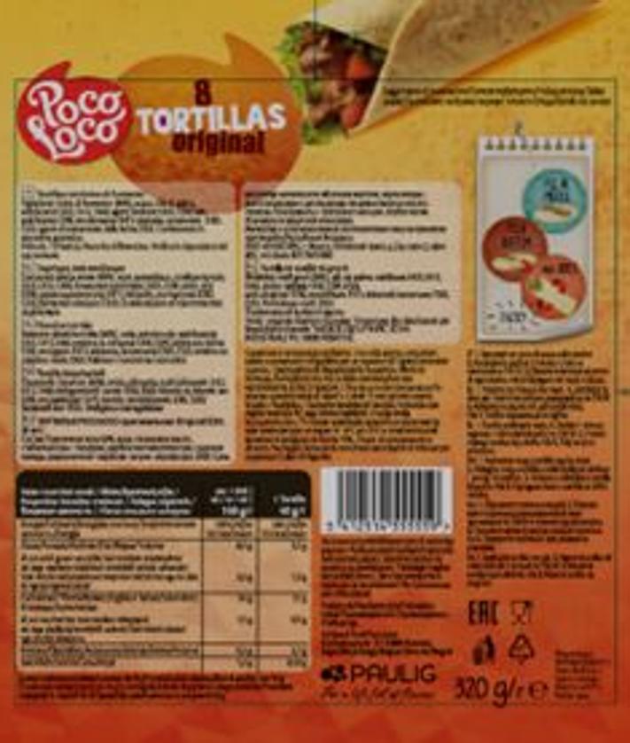 Imagen secundaria 2 - La AESAN advierte de la presencia de gluten en unas tortillas de harina