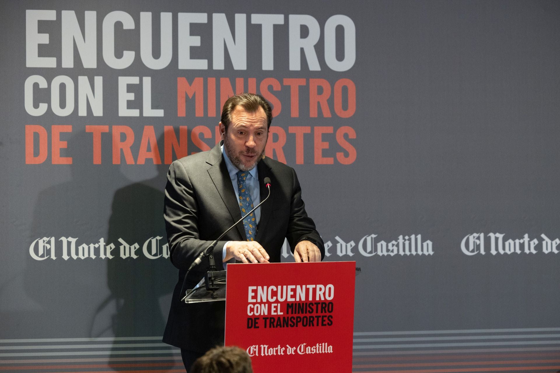 Óscar Puente en el encuentro organizado por El Norte de Castilla