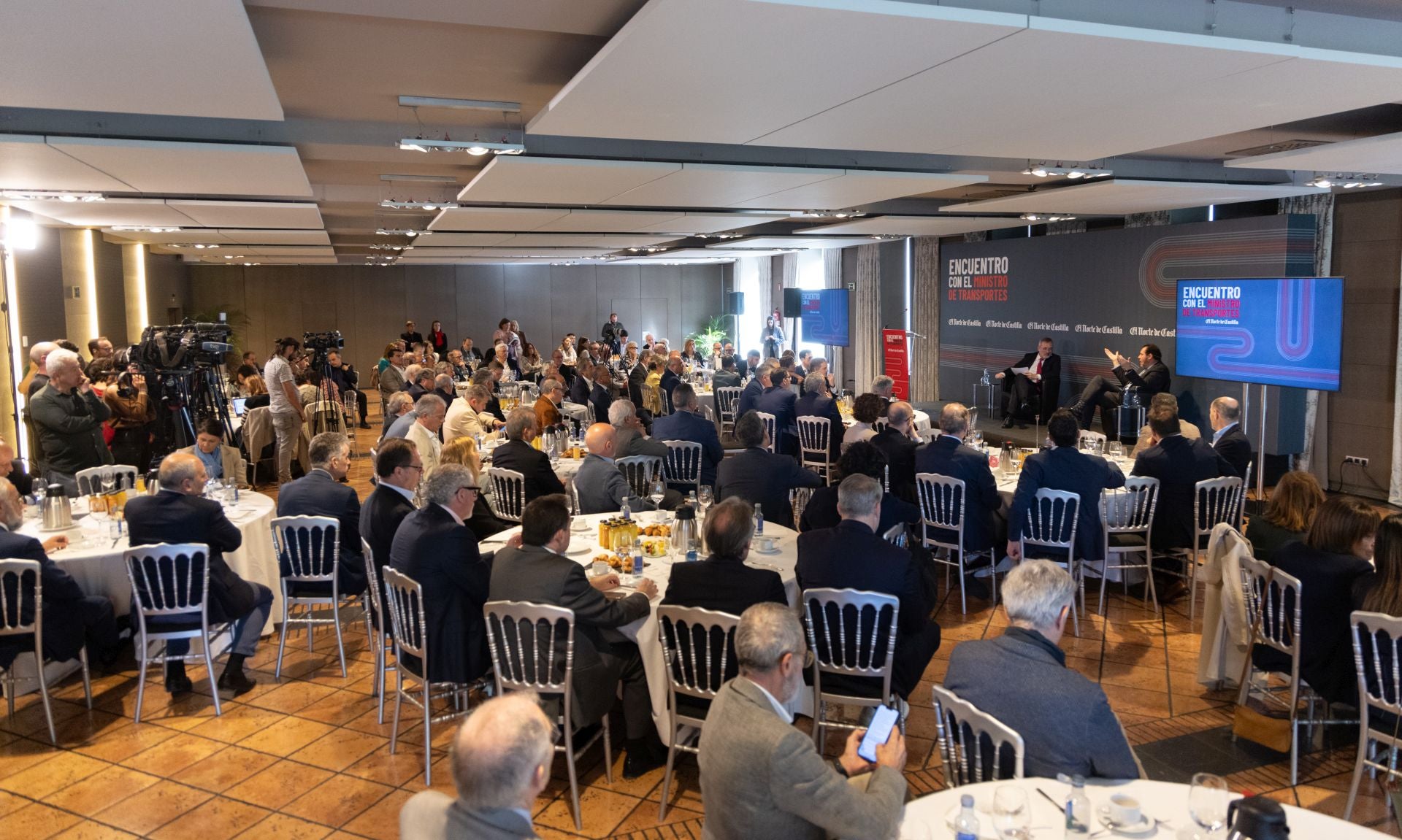 Óscar Puente en el encuentro organizado por El Norte de Castilla
