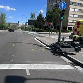 Lugar del atropello en la avenida Gloria Fuertes.