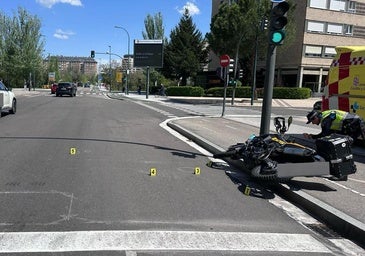 Seis heridos leves en cuatro accidentes tráfico en poco más de una hora en Valladolid