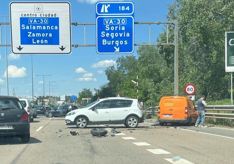Accidente en la N-601 a la altura de Pinar de Jalón, junto a la salida 184.