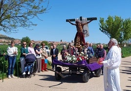 Bendición de los campos en la rogativa de san Marcos de Tordehumos