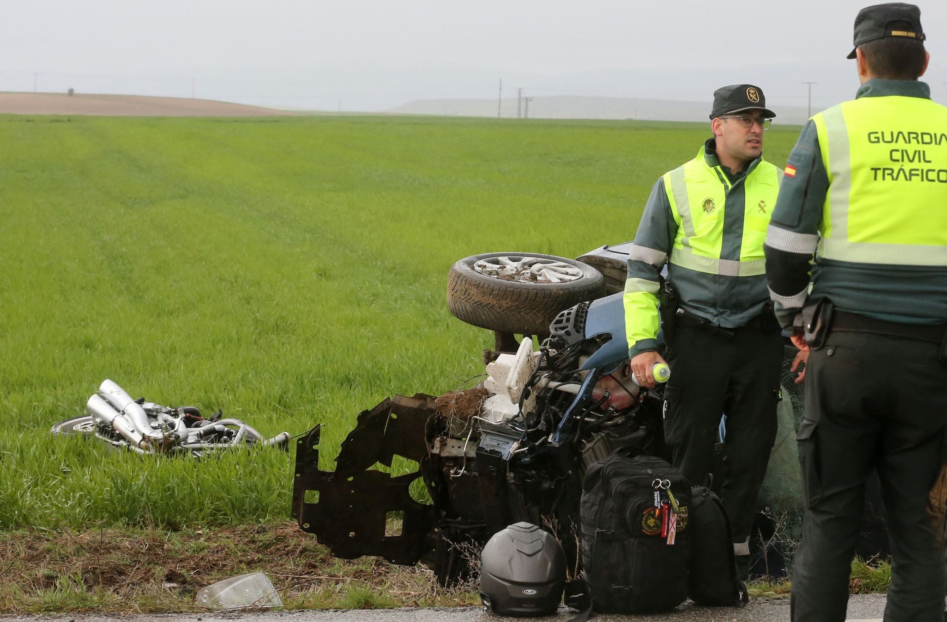 Fotografías del accidente mortal en Turégano