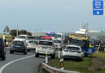 Dos heridos en una colisión múltiple de cuatro coches en Segovia