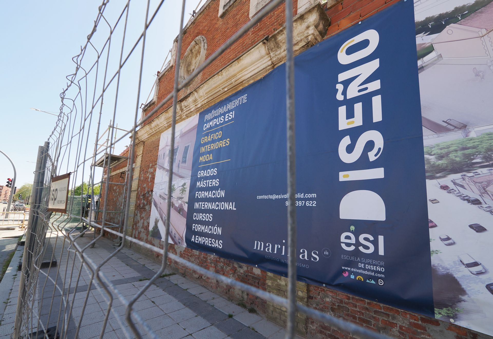 Obras en el Paseo de Arco de Ladrillo de Valladolid para construir pisos para jóvenes