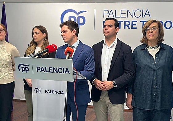 Concejales del PP en el Ayuntamiento de Palencia.