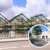 Estructura de los futuros apartamentos turísticos de Arroyo. En el círculo, una recreación del proyecto.