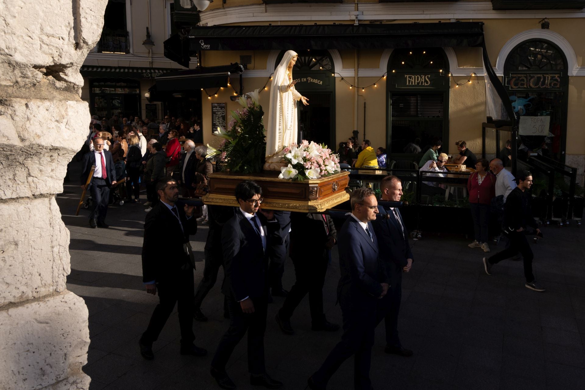 La procesión de la Divina Misericordia, en imágenes