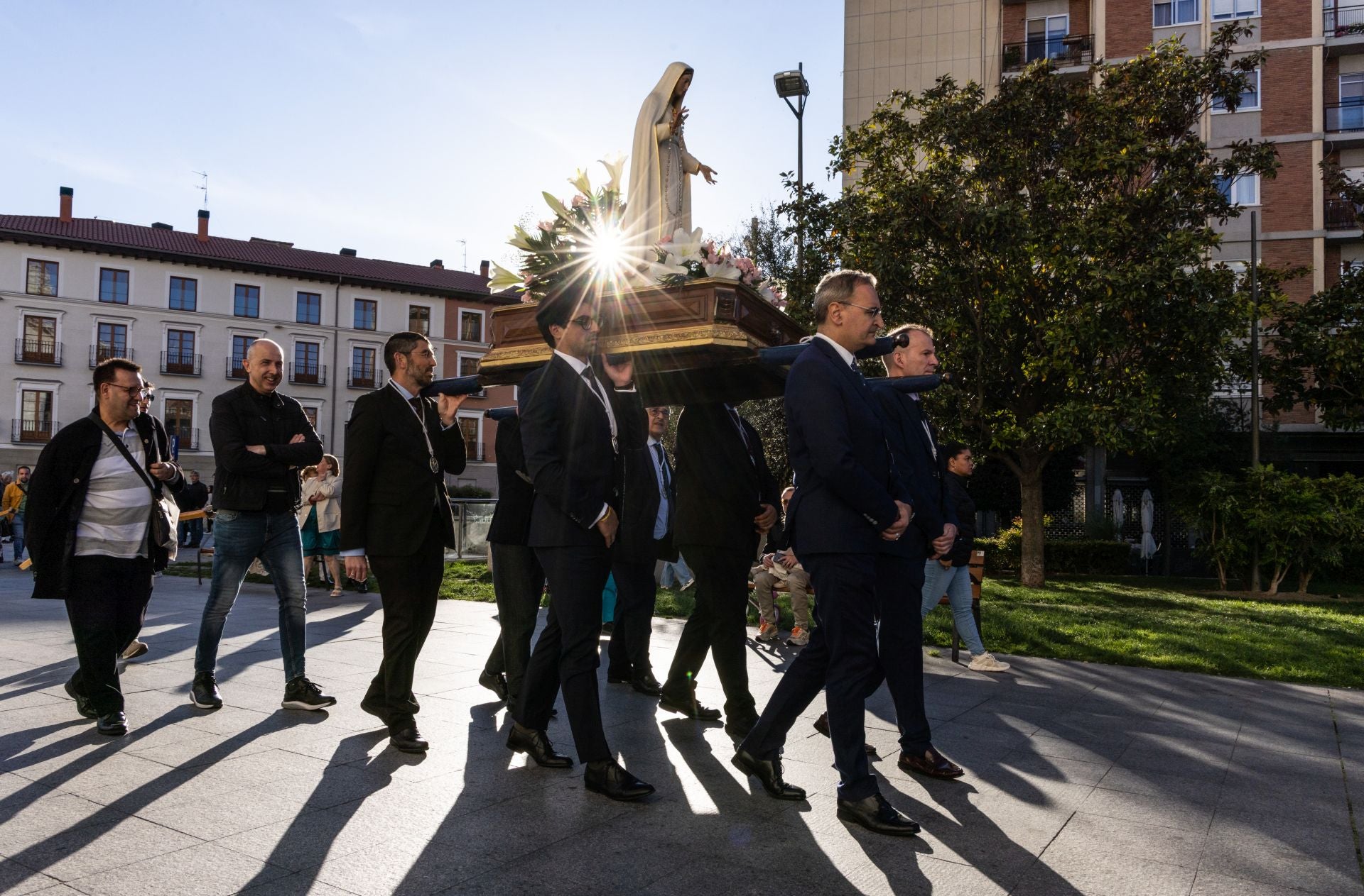 La procesión de la Divina Misericordia, en imágenes
