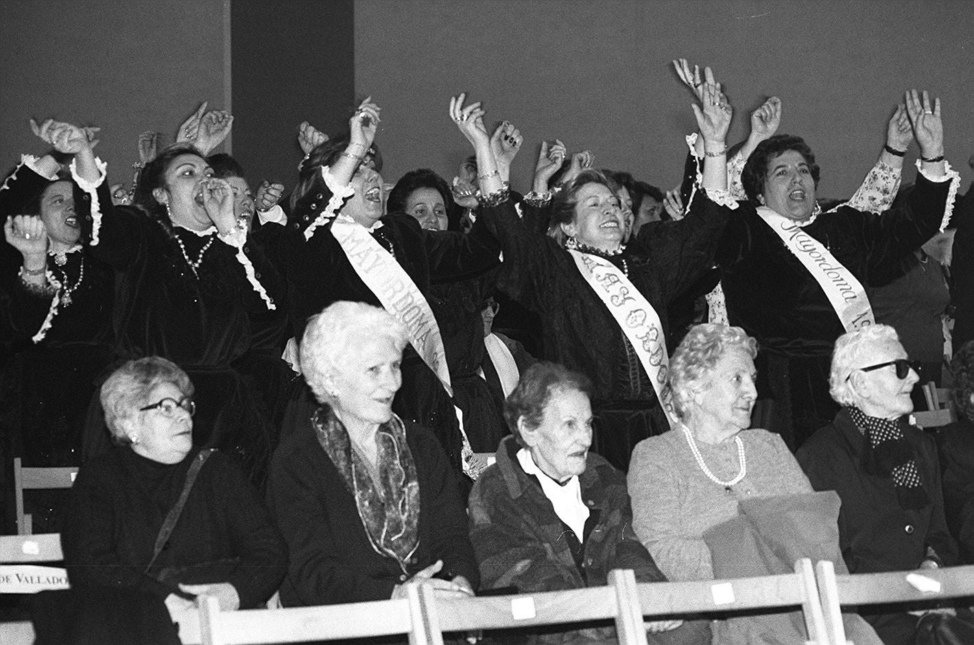 Celebración de la fiesta de las Águedas en Olmedo. 4 de febrero de 1998.