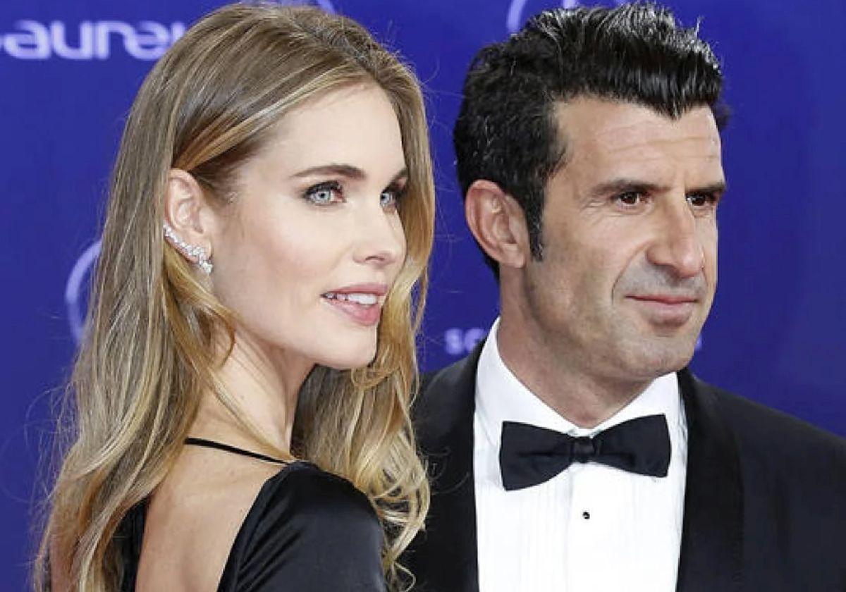 Luis Figo y Helen Svedin zanjan sus rumores de crisis