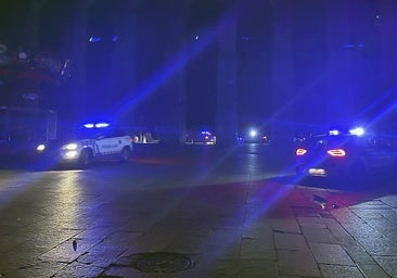 La rotura del cristal de un bar, única incidencia de la noche sin luz en Segovia