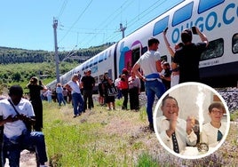 El tren en el que la pareja pasó más de 20 horas. En detalle, José Luis y Paula celebran sus bodas de oro.