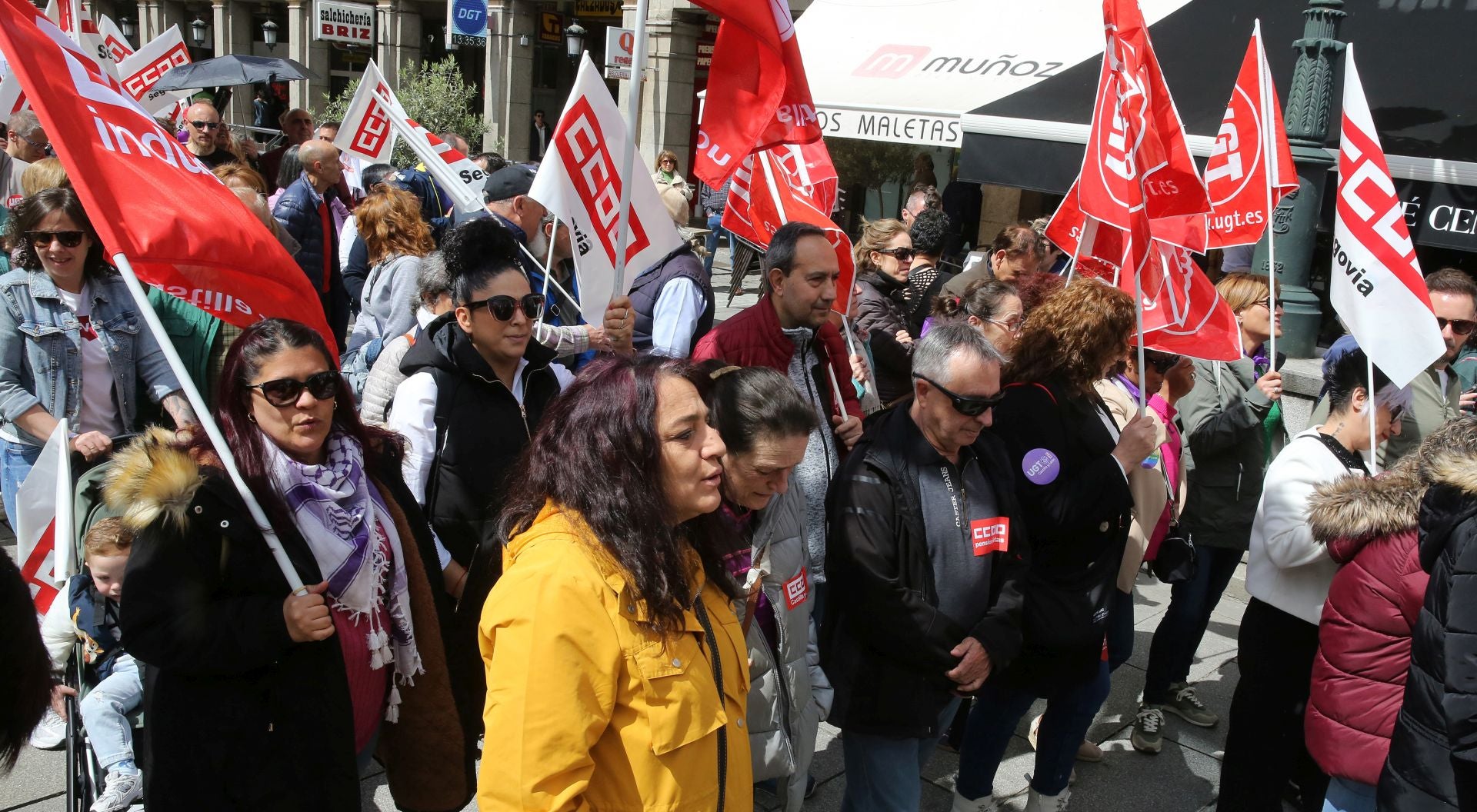 Fotografías de la manifestación del Primero de Mayo en Segovia