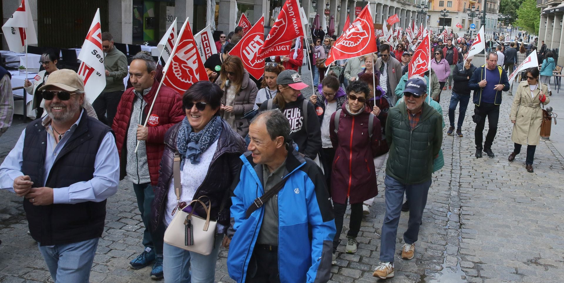 Fotografías de la manifestación del Primero de Mayo en Segovia